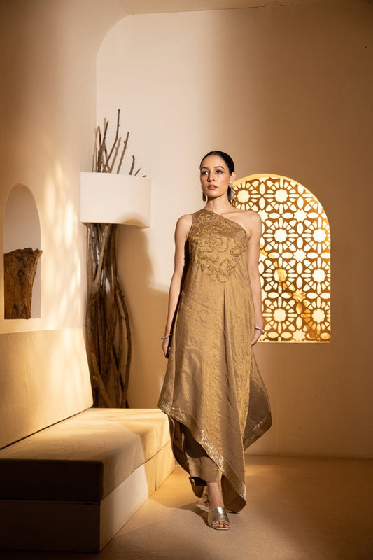 Raina Off Shoulder Dress with pants